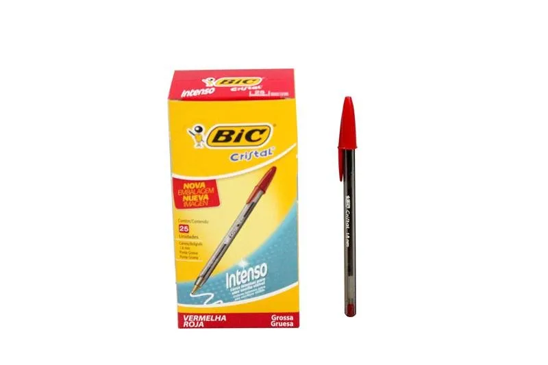 CANETA BIC CRISTAL MEDIUM VERLMELHA 1.0mm (1x50)