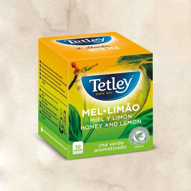 [32612737] CHÁ TETLEY MEL E LIMÃO 10 SAQ