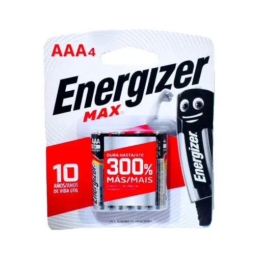 [1867] Pilha Energizer Max Aaa4 (04Un)